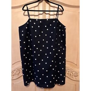 H&M linen polka dot mini dress